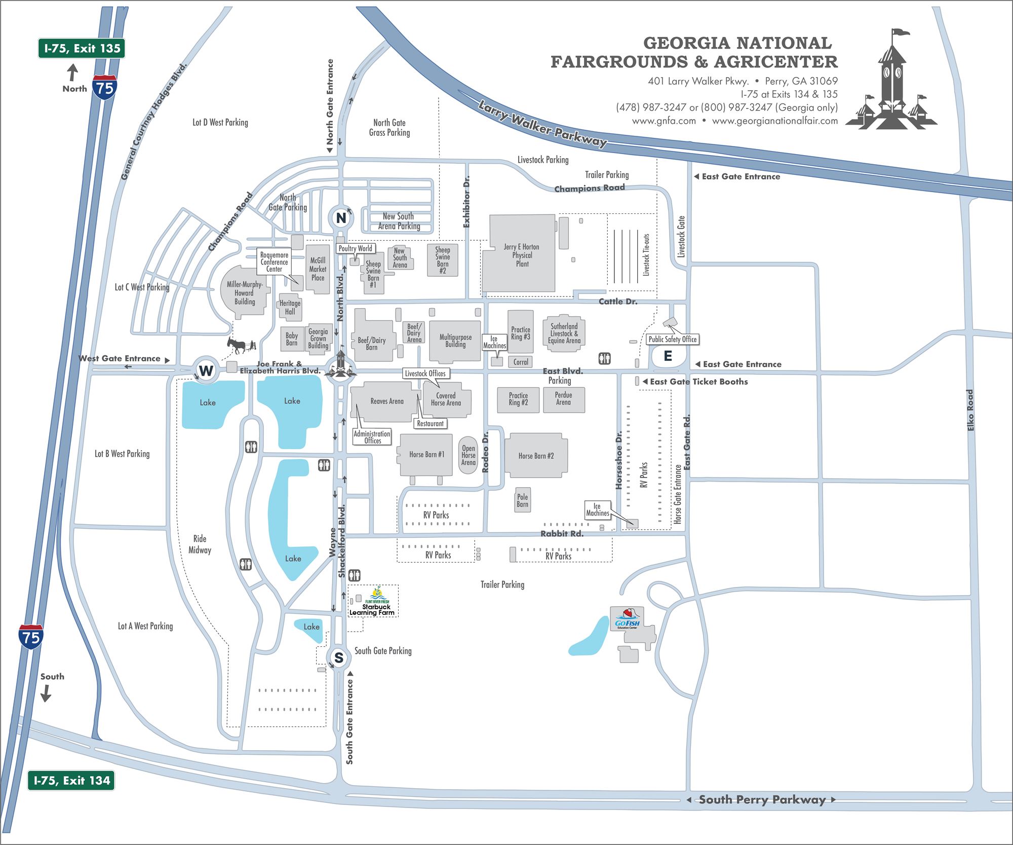 GNFA Map & Directions