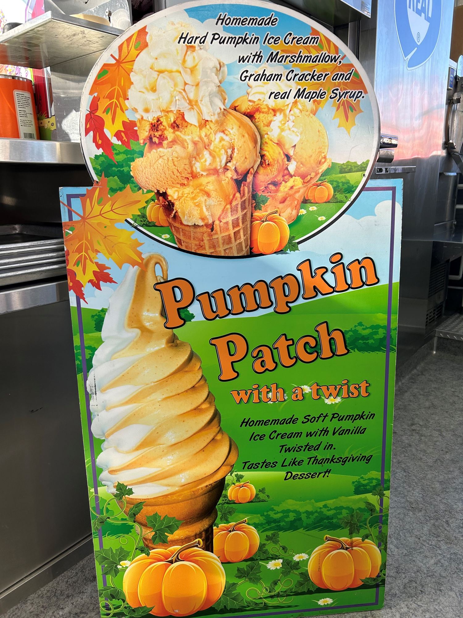 Pumpkin Patch Spice  Ice Cream Sandwich 