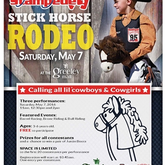 Stick Horse Rodeo at the Greeley Mall May 7th