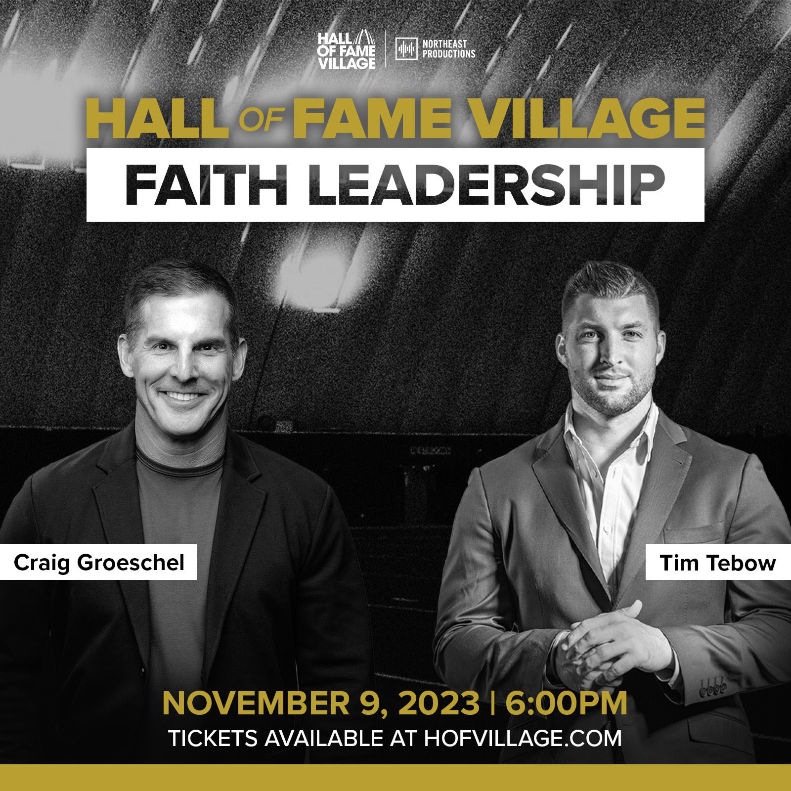 Hall Of Fame Village To Host Faith Leadership Event Featuring Craig Groeschel And Tim Tebow On November 9