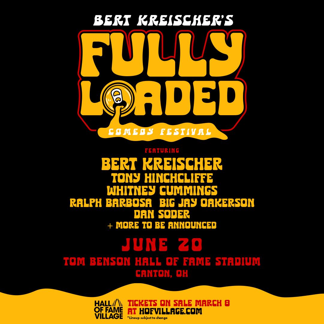 Bert Kreischer Announces Third Annual Fully Loaded Comedy Festival 2024 Coming To Hall Of Fame Village On June 20