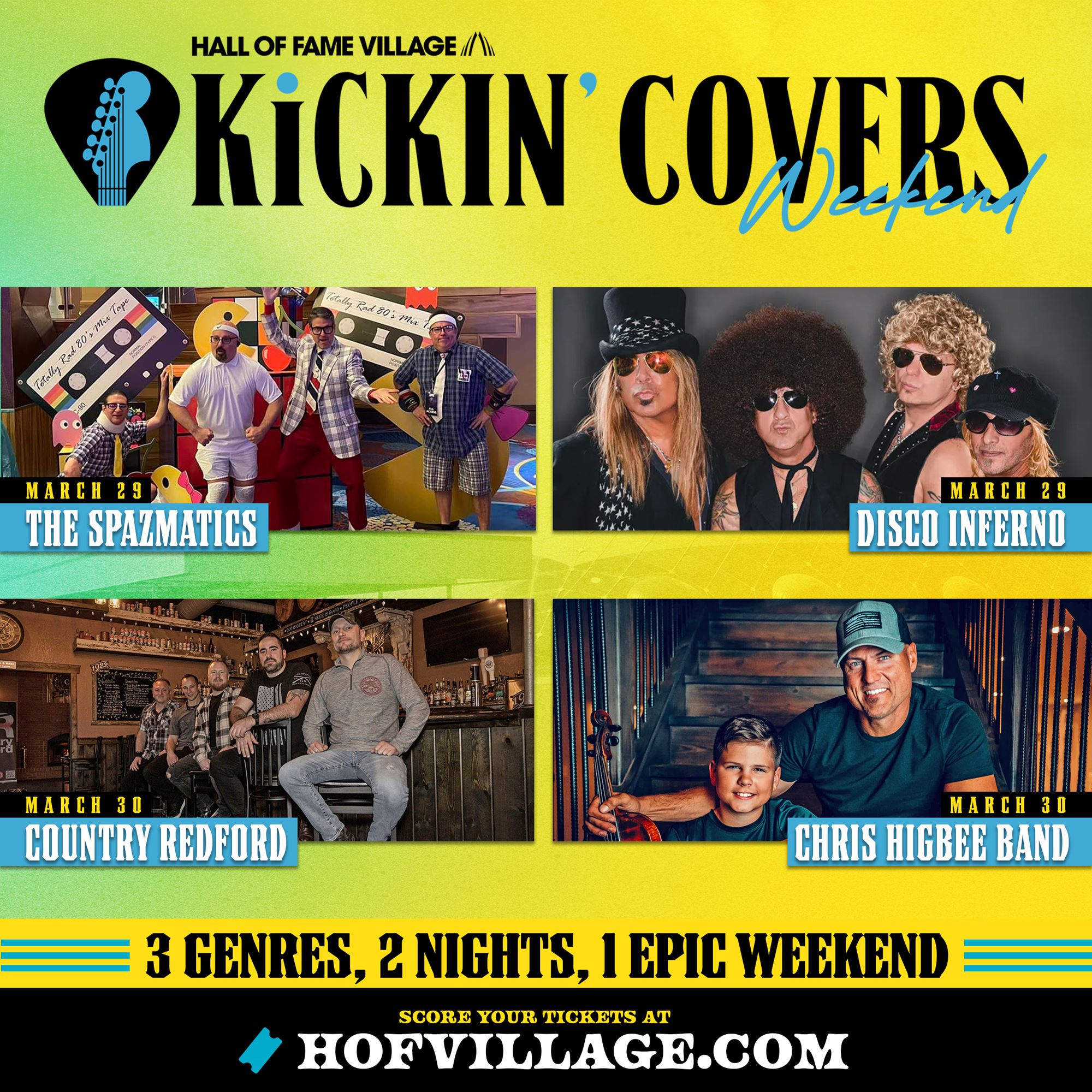 Kickin’ Covers Takes Center Stage At Hall Of Fame Village