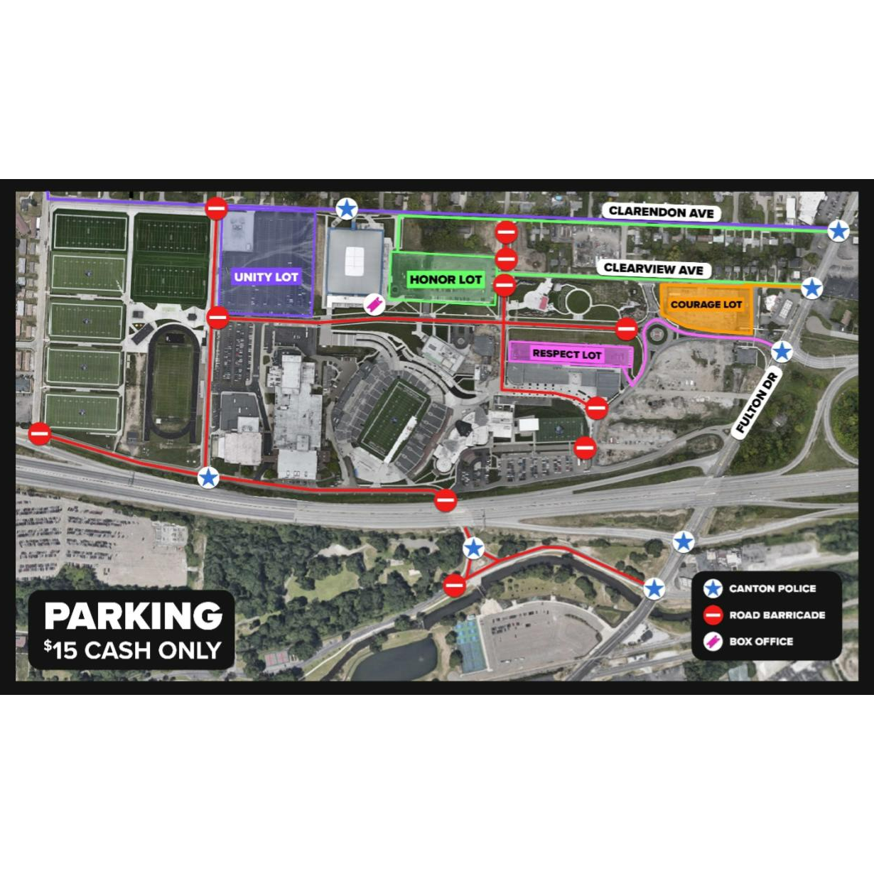 Hall of Fame Village Announces Parking Plan for Large Ticketed Events