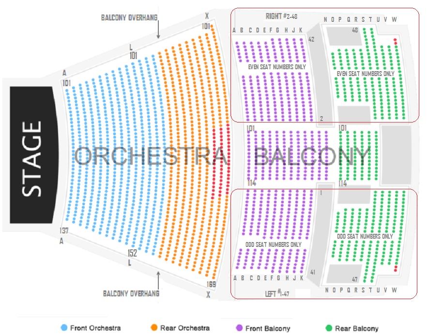 Heymann Performing Arts Center Seating Chart Where Should Lafayette's