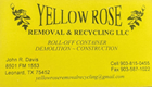 Yellow Rose Removal & Recycling