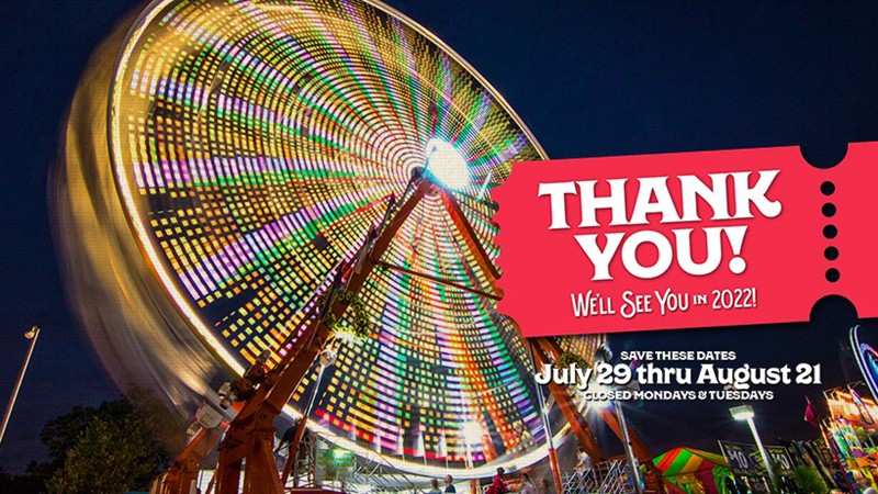 State Fair Schedule For State Fair, September 1, 2022