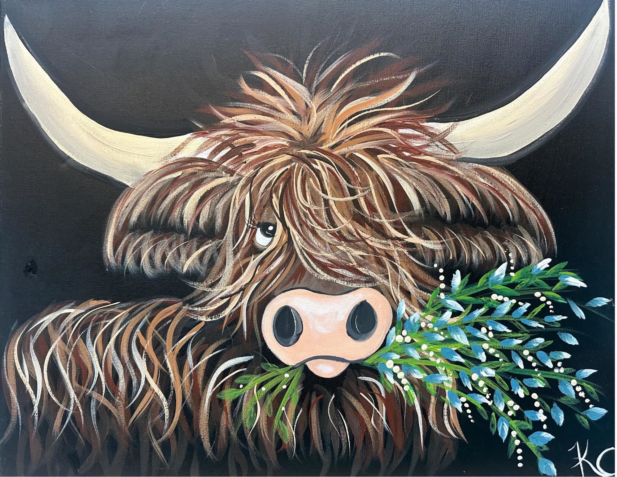 Highland Cow Paint Class