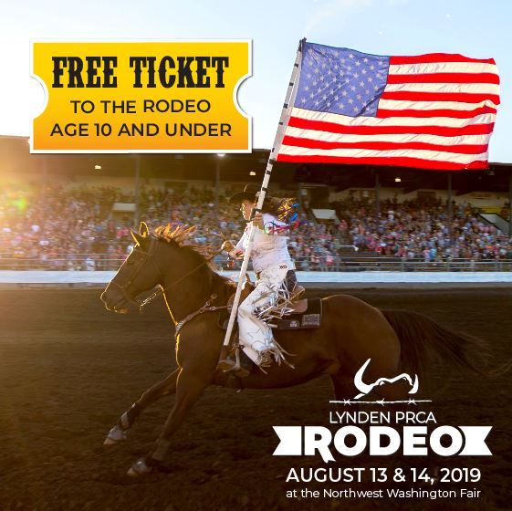 Lynden PRCA Rodeo FREE for kids age 12 and under!
