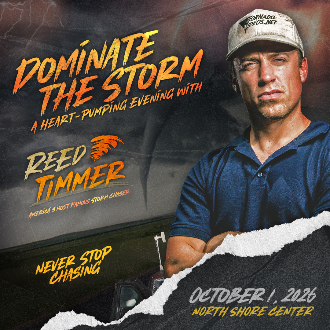Reed Timmer at George Van Dusen Theatre at North Shore Center in Chicago, IL