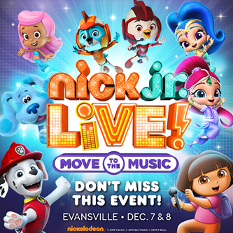 Get the Party Started with Nick Jr. Live! “Move to the Music” in Evansville
