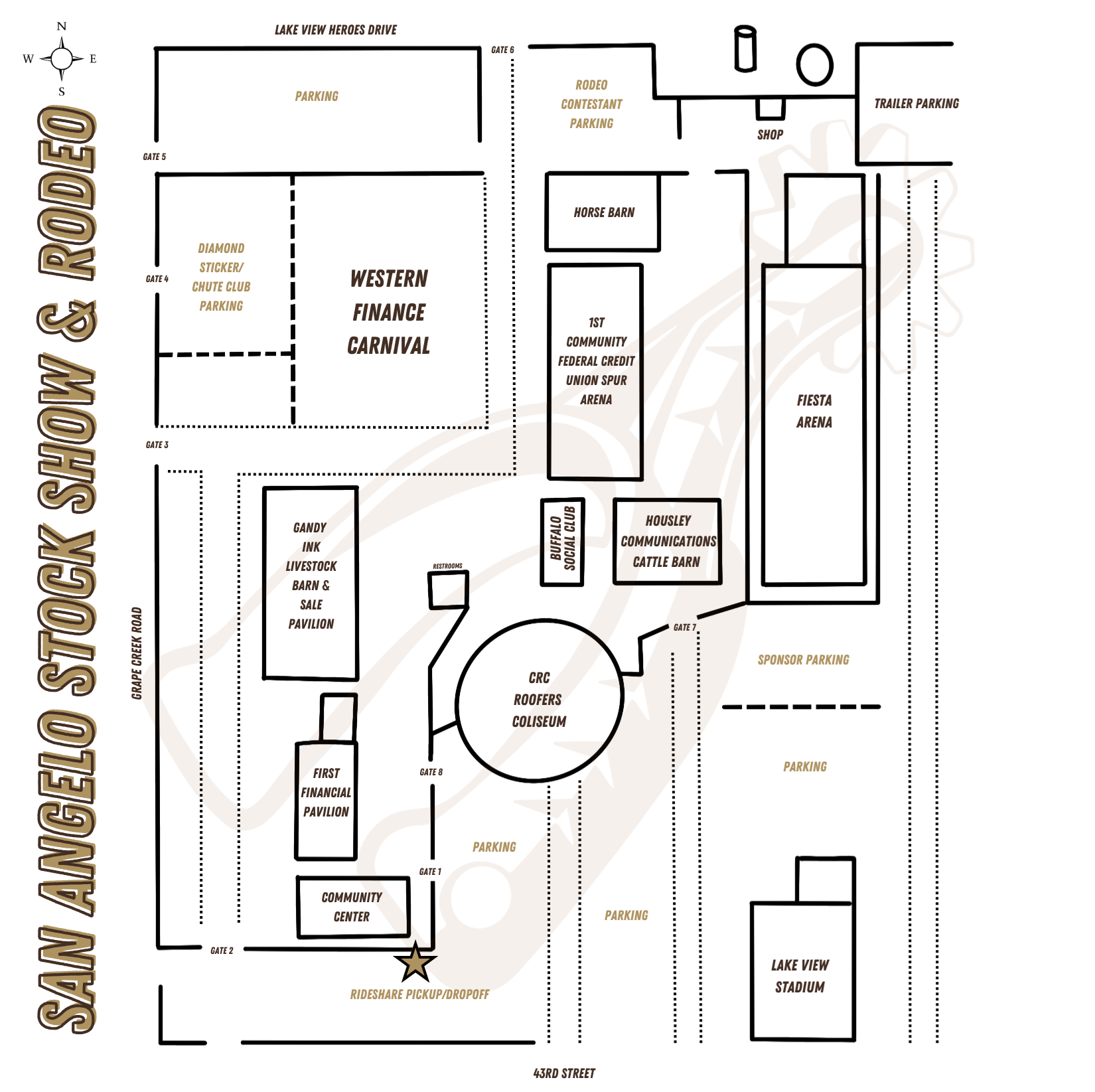 Sa Rodeo Grounds Map Fairgrounds Map