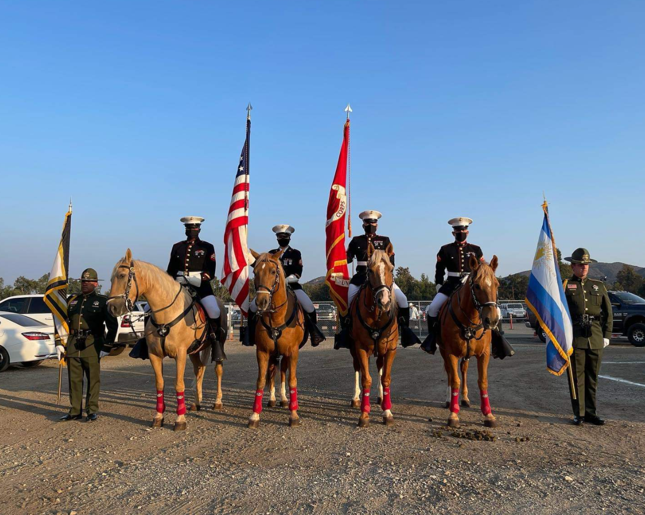US Marine Corps Mounted Color Guard