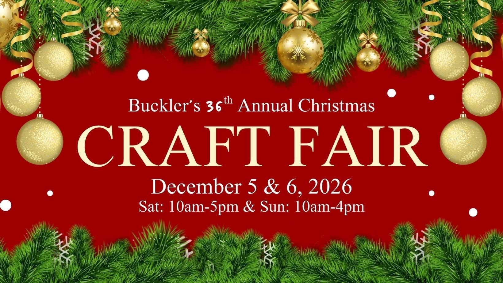 Buckler's 36th Annual Christmas Craft Fair