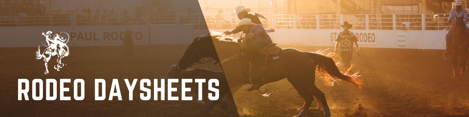 Bonus Day Rodeo Rodeo Daysheets