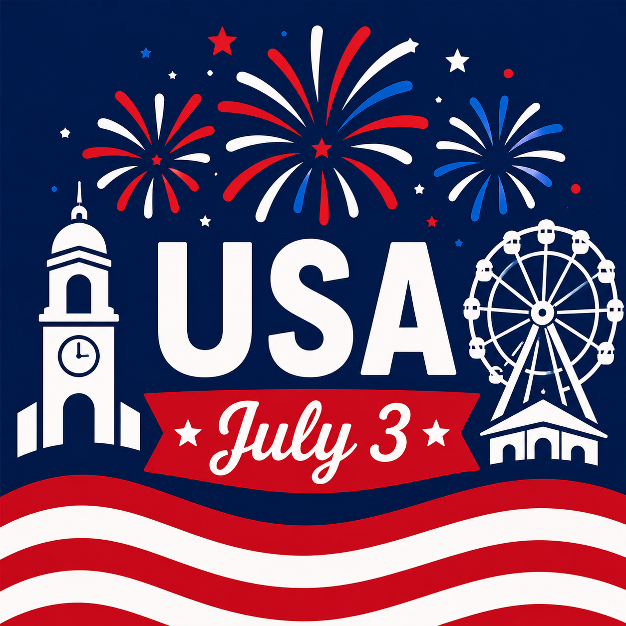 Independence Day Festival & Fireworks Show flyer