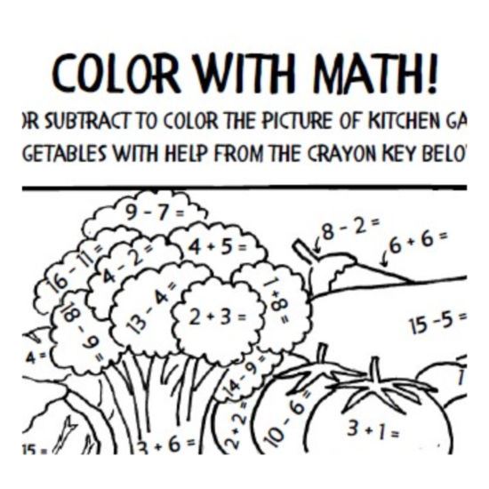 Garden: Color Your Veggies!
