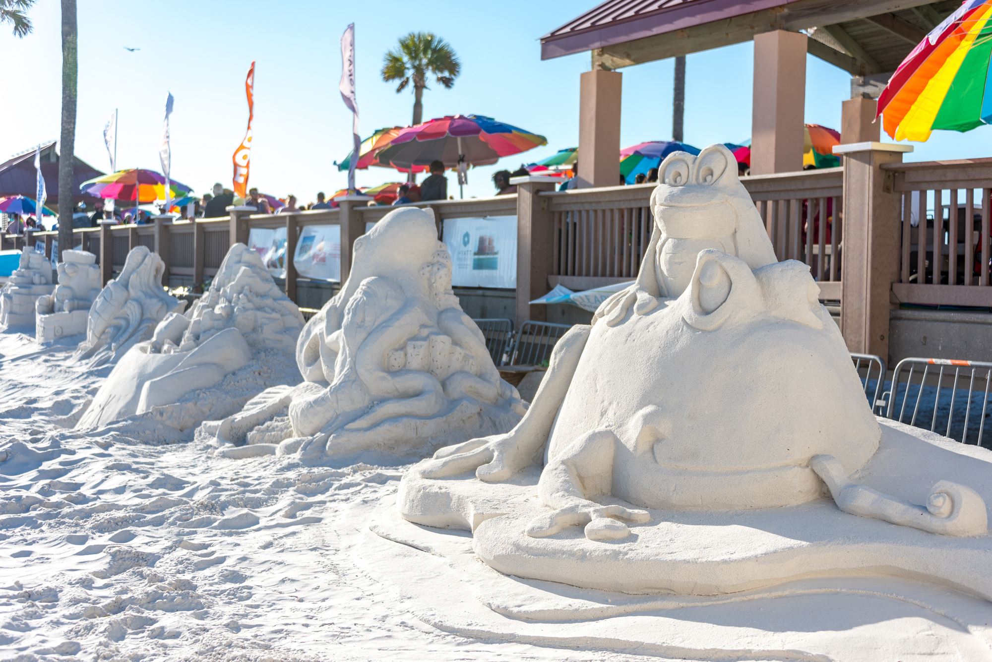 Sand sculptures at Clearwater Beach