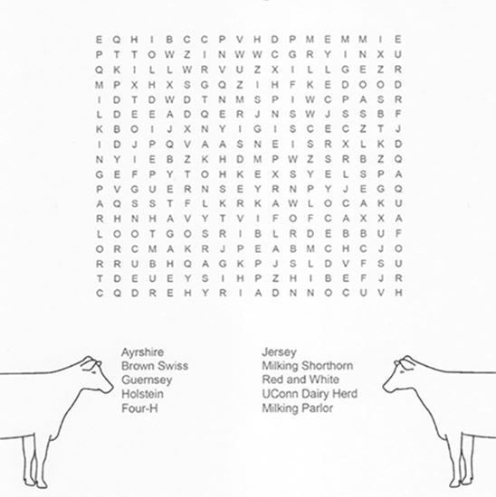 The Big E Dairy Word Search