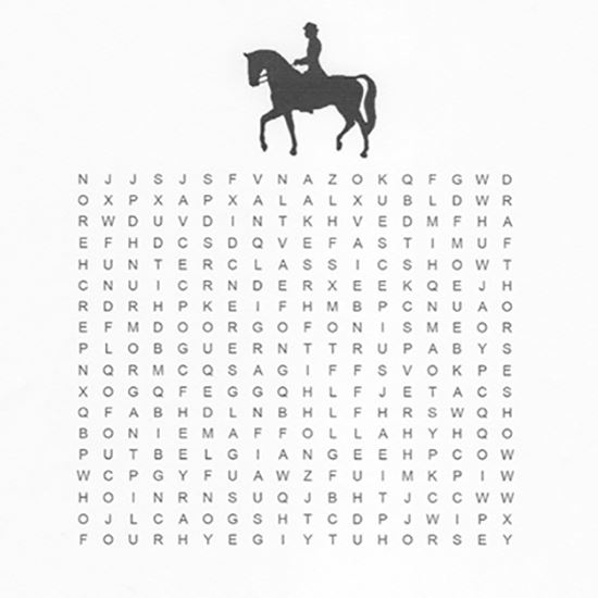 The Big E Horse Show Word Search