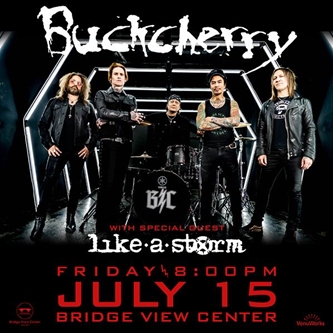 Buckcherry Set to  Perform at Bridge View Center