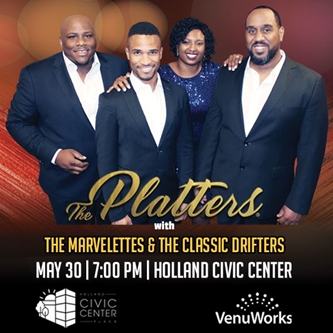 VenuWorks Presents The Platters with The Marvelettes and The Classic Drifters