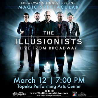 The Illusionist – Live from Broadway Comes to Topeka on March 12, 2020 