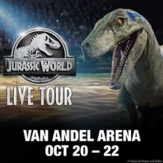 UNPARALLELED & THRILLING LIVE ARENA EXPERIENCE  JURASSIC WORLD LIVE TOUR ROARS INTO Van Andel Arena