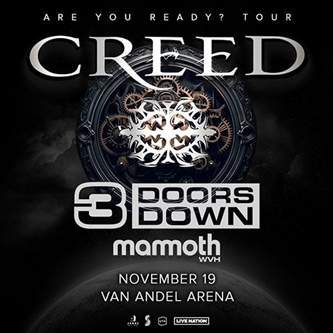 Creed Extends Reunion Tour With Date At Van Andel Arena on November 19, 2024
