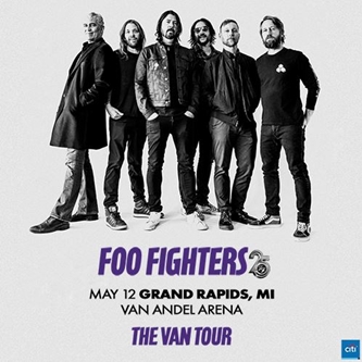 FOO FIGHTERS 25TH ANNIVERSARY CELEBRATIONS BEGIN    THE VAN TOUR TO REVISIT STOPS ALONG 1995 TOUR   