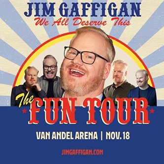 Jim Gaffigan Announces New Dates For His 2022 The Fun tour, Coming to Van Andel Arena