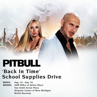 Van Andel Arena Hosting Pitbull 'Back In Time' For School Donation Drive
