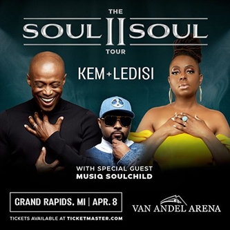 KEM and Ledisi Announce Their Soul II Soul Tour Coming to Van Andel Arena Saturday, April 8, 2023