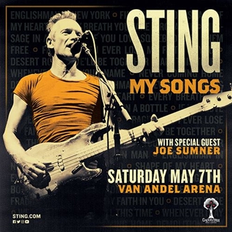 Sting: My Songs Critically Acclaimed World Tour Adds Date in Grand Rapids