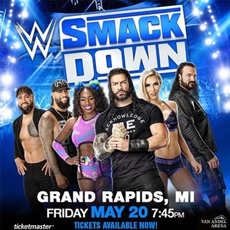 WWE Friday Night SmackDown Returns to Grand Rapids May 20th!