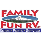 This is the Family Fun RV logo that says Family Fun RV. net