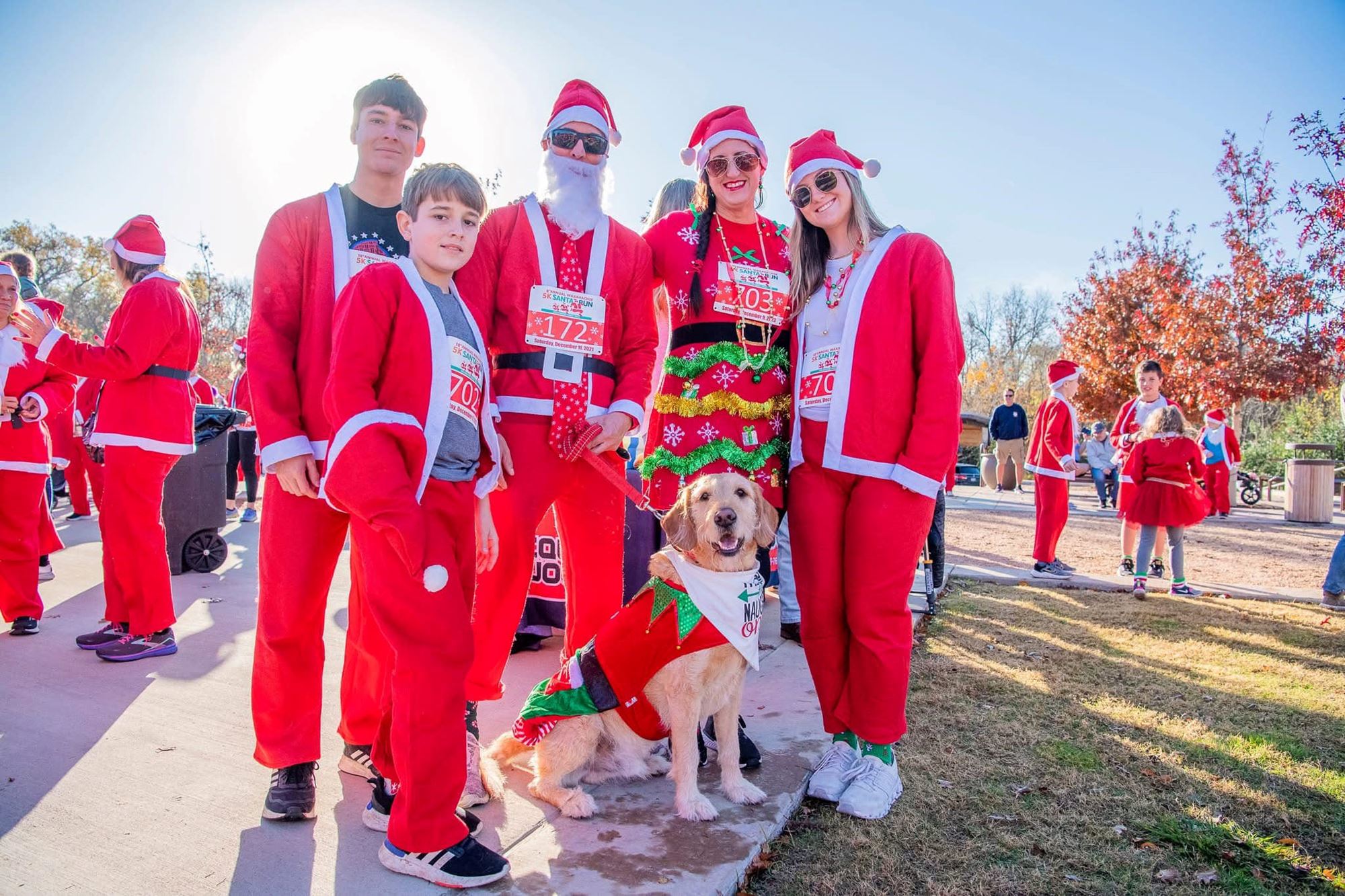 Santa Run 5K Waxahachie Family YMCA flyer