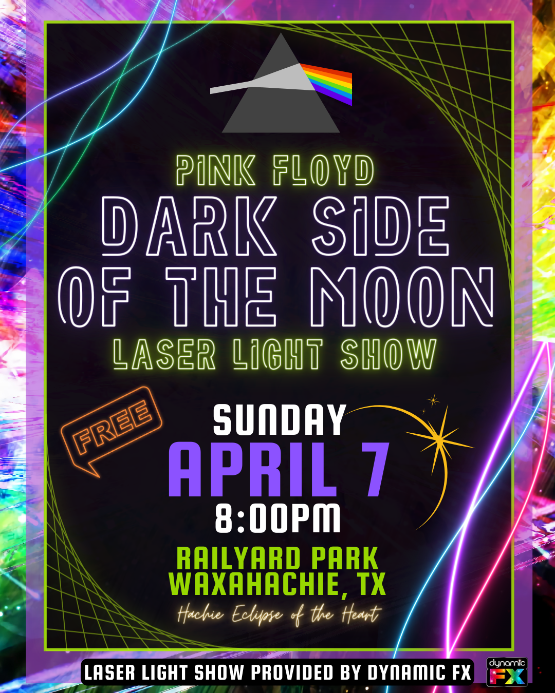 Pink Floyd Dark Side of the Moon Laser Light Show