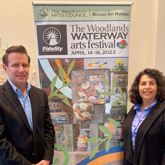 Fidelity Investments returns as the Title Sponsor of  The Woodlands Waterway Arts Festival 